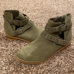 Olive Green Ankle Boots